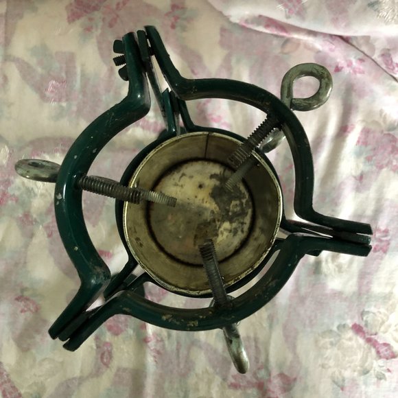 Vtg Metal Christmas Tree Stand - Picture 8 of 11
